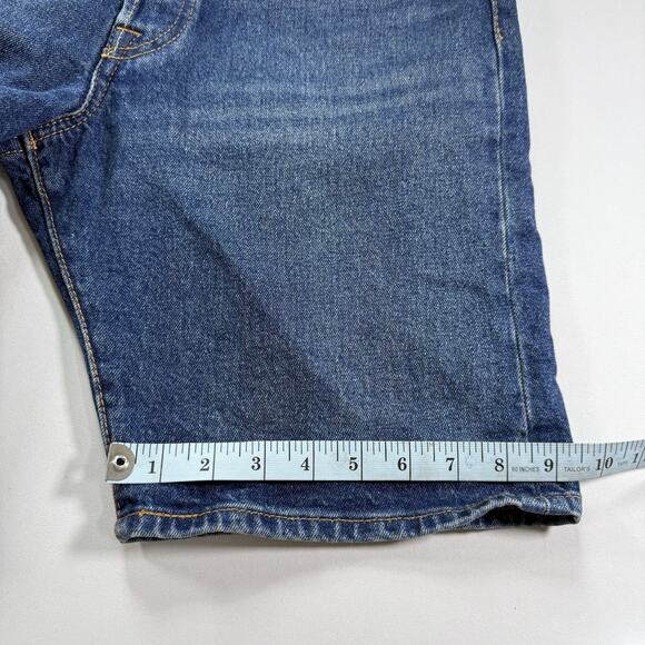 Levis 501 Regular Fit Workwear Classic 9” Inseam Jorts Shorts - Blue Mns 32 - Picture 12 of 12